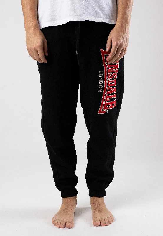 sports pant with fitted cut -Lonsdale - Coiree Black/Red/White - Sweat Pants