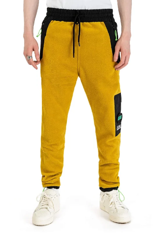 sports pant for hot climates -Green Berlin - Back2Fleece Golden Palm - Sweat Pants