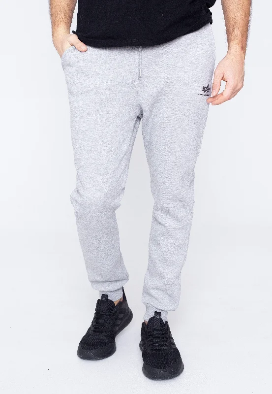 sports pant for wet hikes -Alpha Industries - Basic Jogger Grey Heather - Sweat Pants