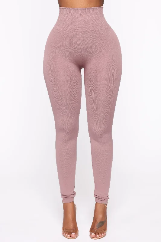 sports jacket cozy fabric -Smooth Operator High Rise Legging - Blush