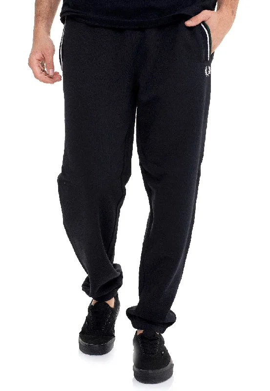 stretchy sports pant gym -Fred Perry - Tipped Loopback Navy - Sweat Pants