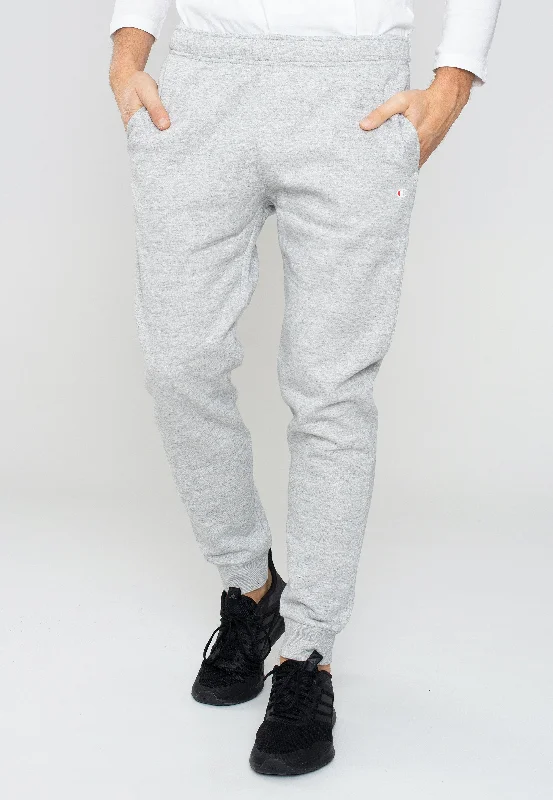 sports pant for yoga fans -Champion - Rib Cuff New Oxford Grey Melange - Sweat Pants