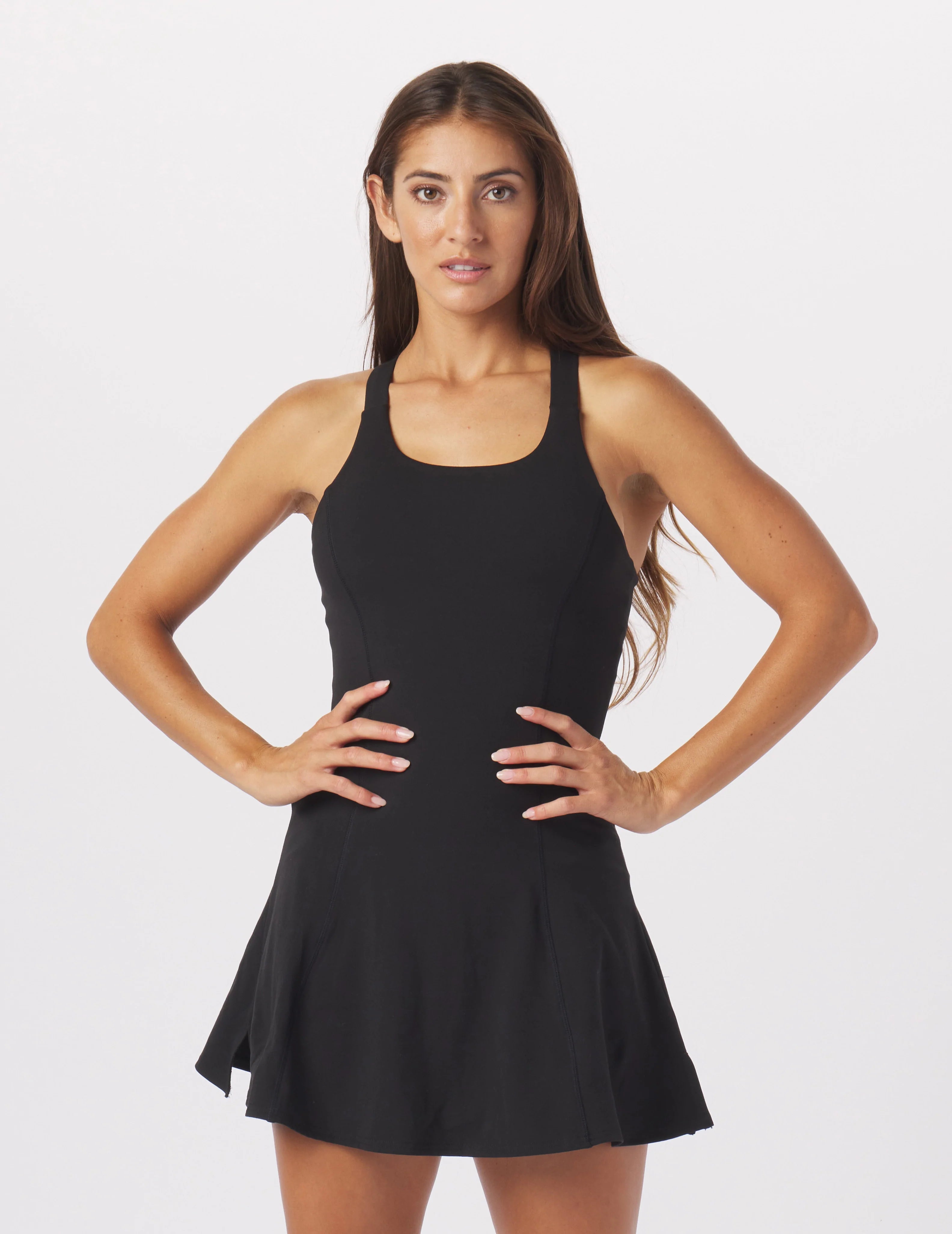 swimwear long adventures -Full Force Dress: Black