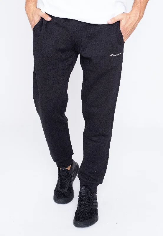 sports pant with stretch material -Champion - Elastic Cuff Small Logo NBK - Sweat Pants