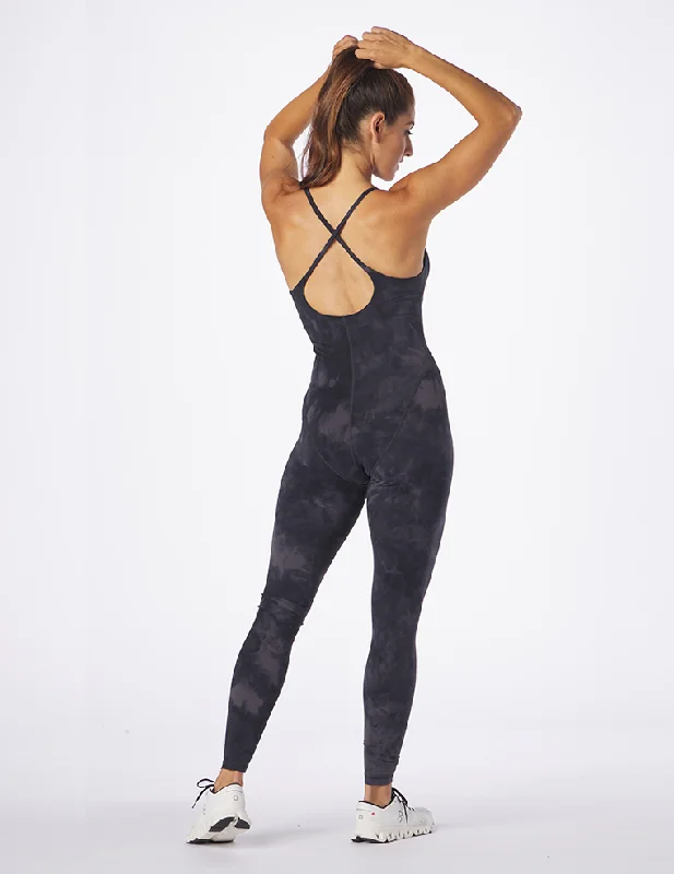 swimwear swim fans -Pure Bodysuit: Black Tie-Dye