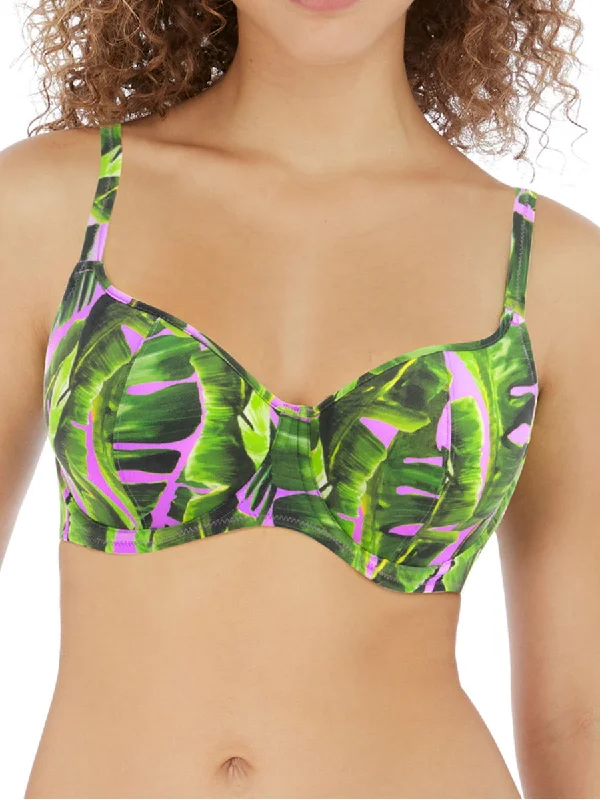 swimwear fitness progress -Jungle Oasis Sweetheart Bikini Top - Cassis