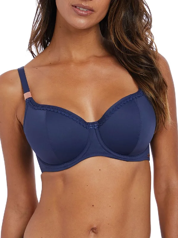 swimwear swim fans -Marseille Twist Balcony Bikini Top - Twilight