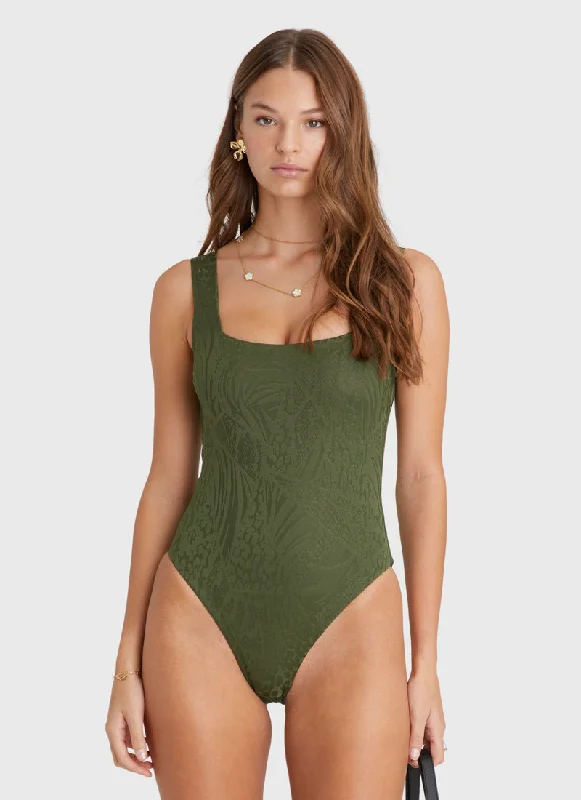 swimwear outdoor play -Olive Vero DD/E Cup One Piece