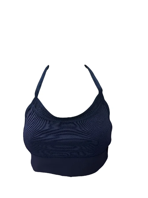 Cropped Sports Bra for Layering -Lululemon Woman Sports Bra Blue 6