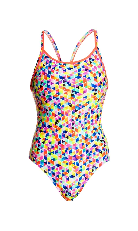 swimwear casual swimmers -HEX ON LEGS | LADIES DIAMOND BACK ONE PIECE