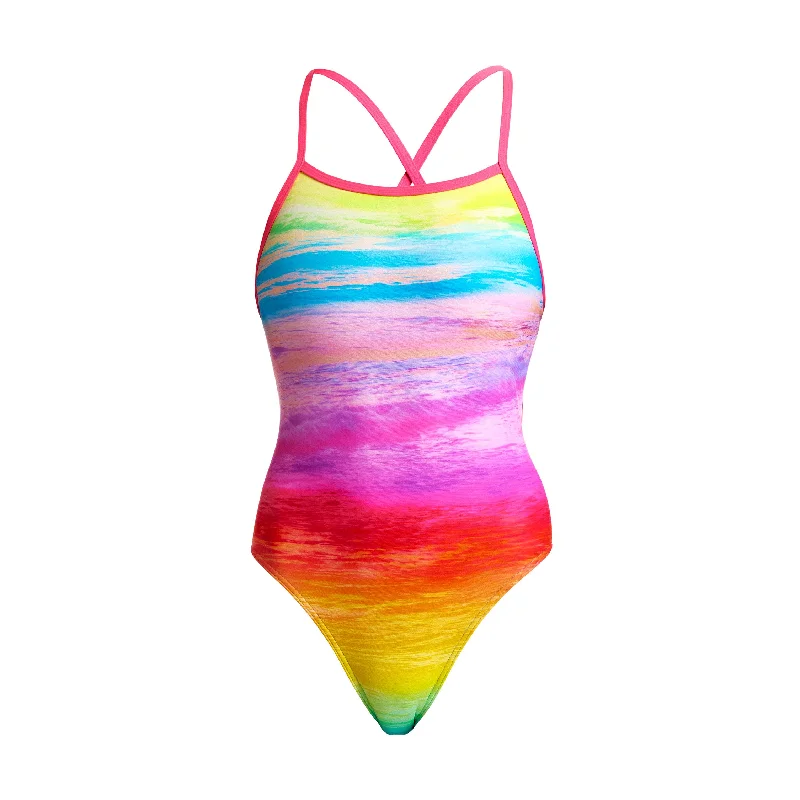 swimwear cool weather -Ocean Ink | Ladies Tie Me Tight One Piece