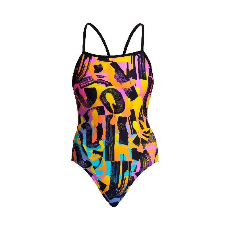 swimwear active wear -Smooth Stroke | Ladies Single Strap One Piece