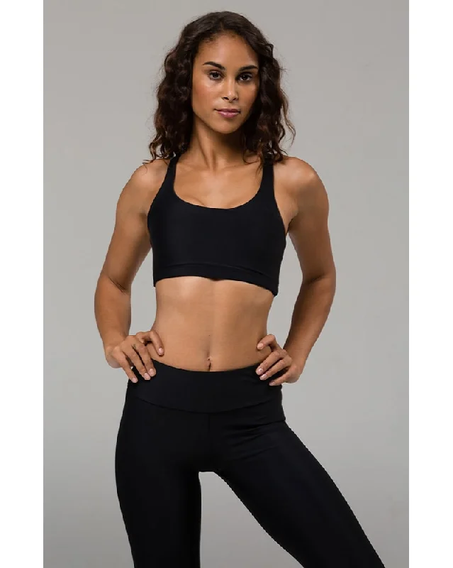 Red Sports Bra for Bold Style -Onzie Chic Bra - 354 Womens - Black