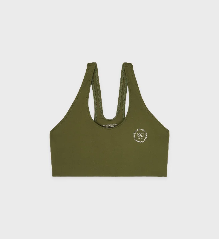 Minimalist Sports Bra for Everyday -Sports Bra N.02 - Olive