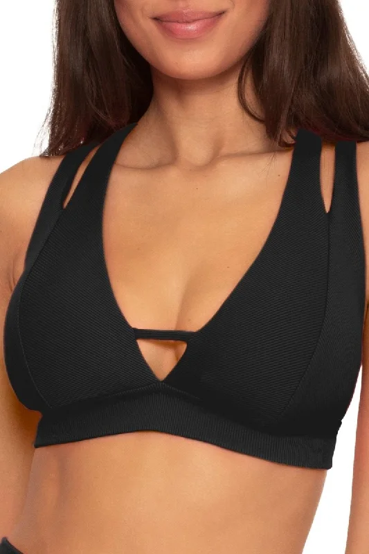 swimwear warm days -BECCA FINE LINE PLUS CUP HALTER