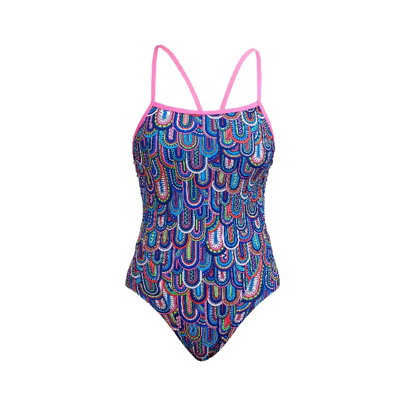 swimwear stretchy fabric -Spread My Wings | Ladies Single Strap One Piece