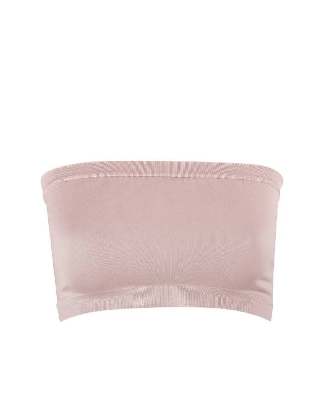 Bamboo Pink Sports Bra for Softness -CAPTIVATING Bandeau Bra Top | Blush