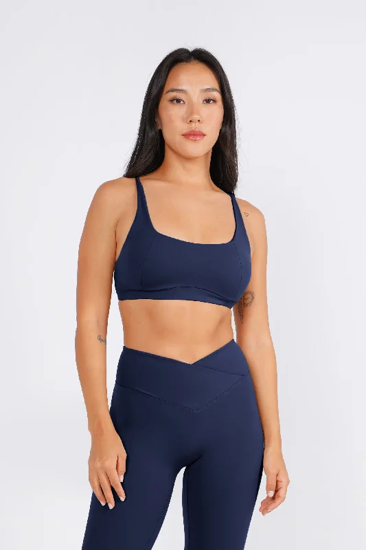 Yellow Mesh Sports Bra for Ventilation -Pro Bra