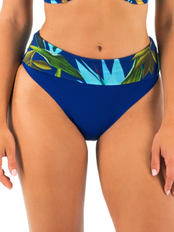 swimwear camo print -Pichola Fold Bikini Brief