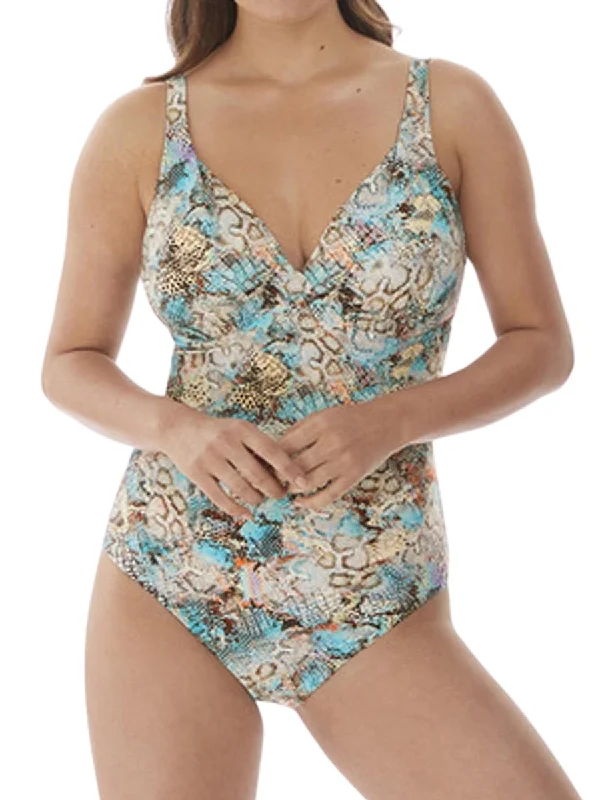 swimwear chilly nights -Manila Swimsuit - Iced Aqua