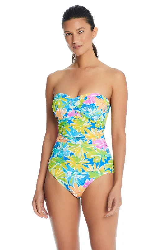 swimwear busy moms -Bleu Rod Beattie Spring It On Twist Bandeau One Piece