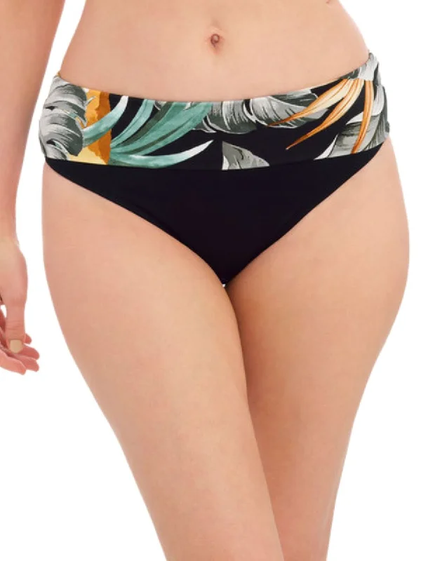 swimwear relaxed legs -Bamboo Grove Fold Over Bikini Brief