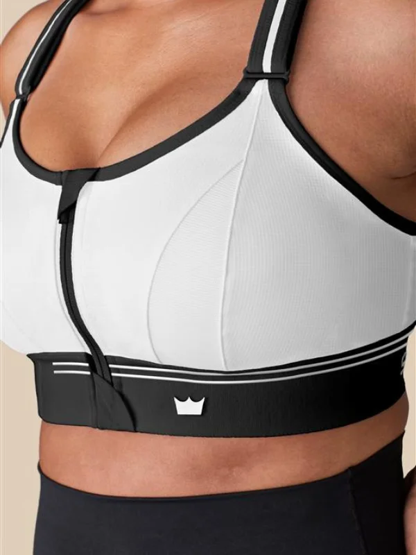 Bamboo Pink Sports Bra for Softness -Ultimate Sports Bra - White & Black