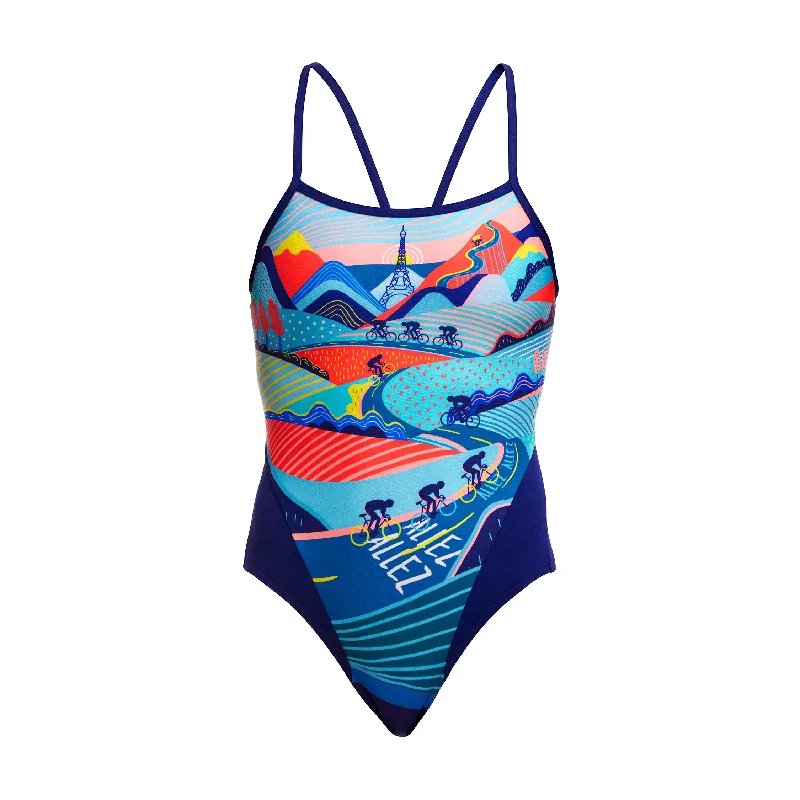 swimwear cool prints -Vive La Funky | Ladies Single Strap One Piece