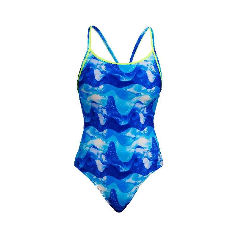 swimwear wet swims -Dive In | Ladies Diamond Back One Piece