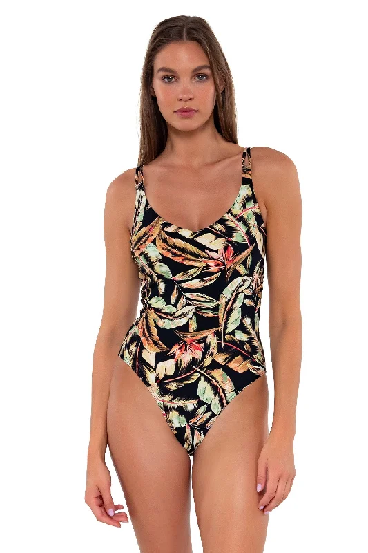 swimwear warm fabric -Sunsets Retro Retreat Veronica One Piece