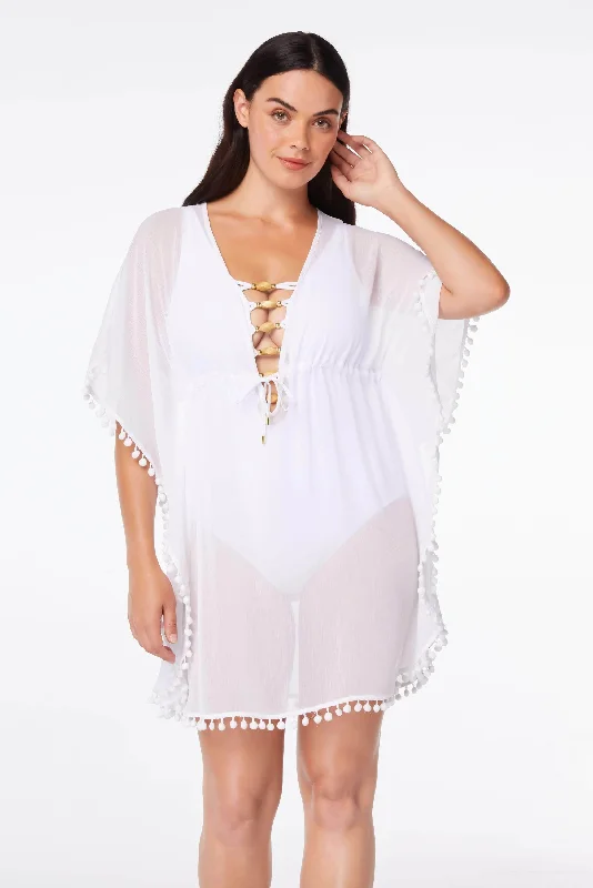 swimwear surf hikes -Bleu Rod Beattie Gypset White Caftan