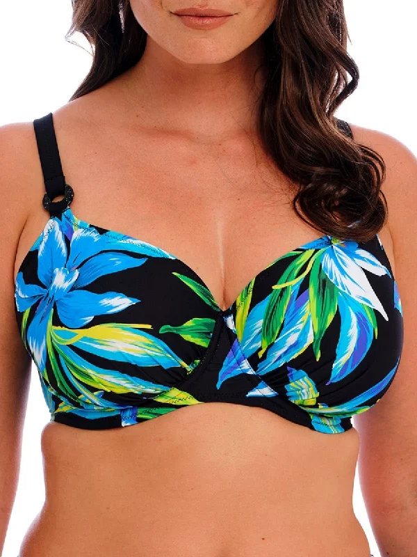 swimwear summer wear -Talm Beach Full Cup Bikini Top - Black