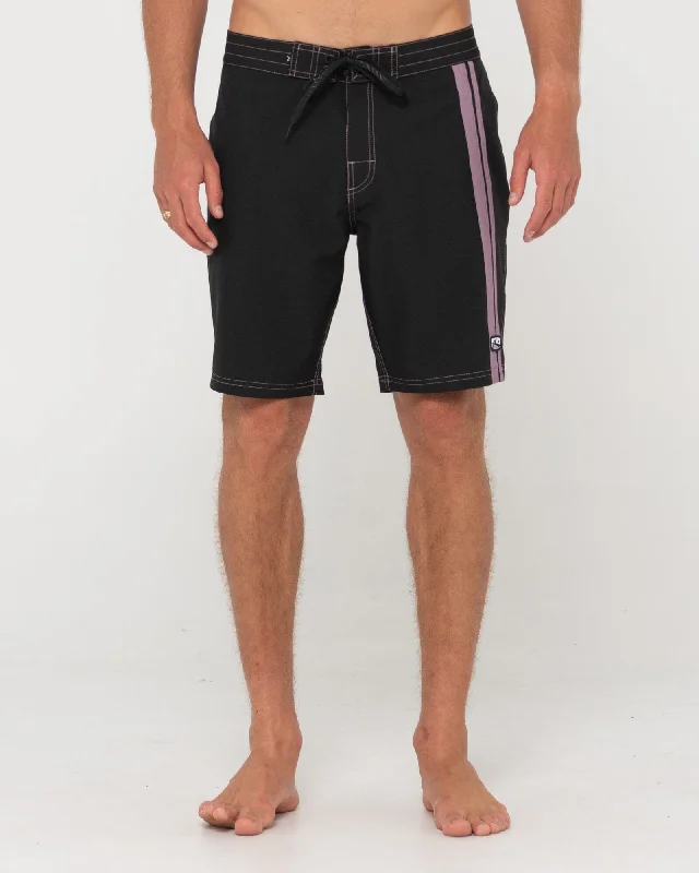 Blue Moisture Wicking Sports Short for Wick -Rusty Burnt Rubber Fitted Boardshort