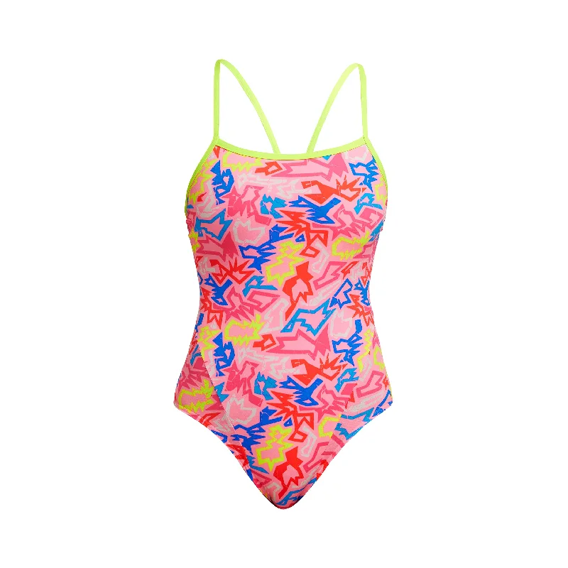 swimwear outdoor sports -Rock Star | Ladies Single Strap One Piece