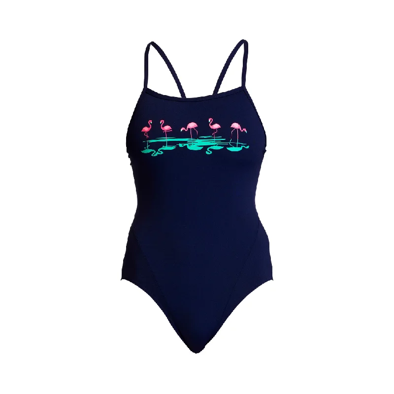 swimwear bright design -Flood Plain | Ladies Single Strap One Piece