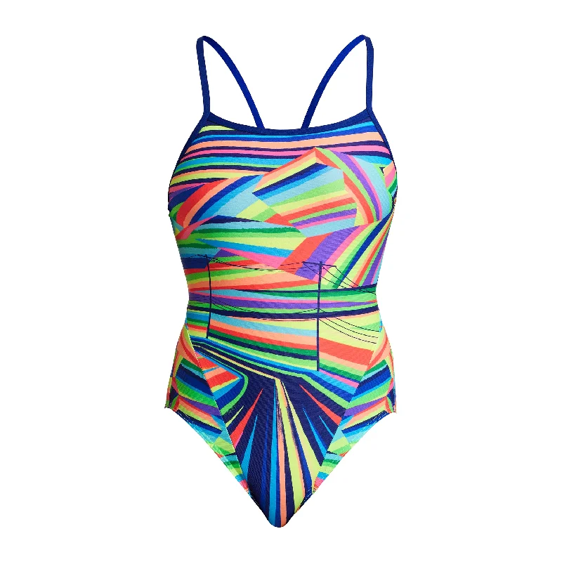 swimwear casual days -Land Lines | Ladies Single Strap One Piece