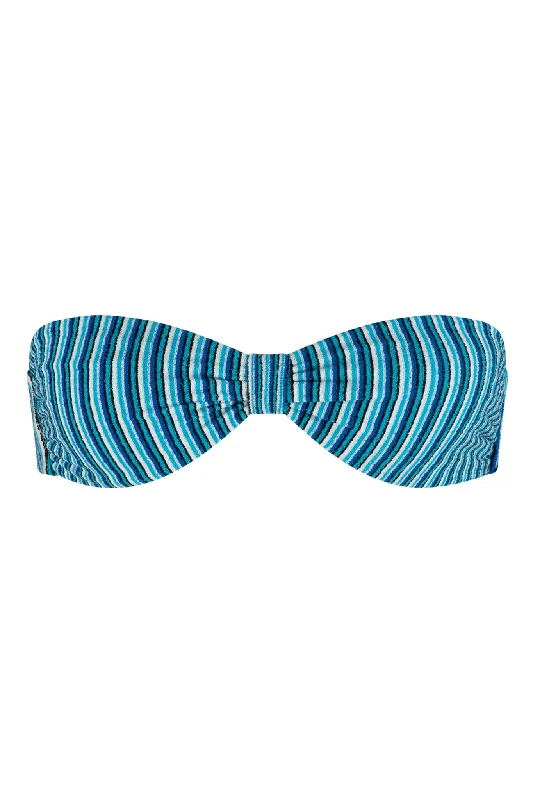 swimwear bold logos -VDM The Label Bowie Pacific Reversible Bandeau