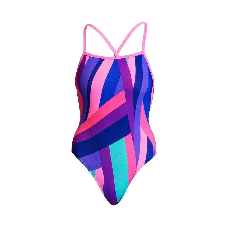 swimwear rainy days -Berry Beam | Ladies Strapped In One Piece