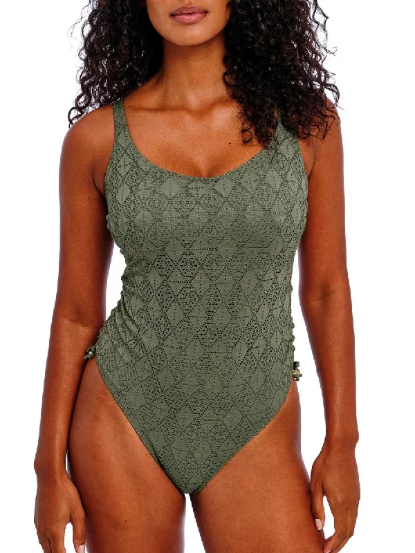 swimwear airy fabric -Nomad Nights Underwired Swimsuit - Sage