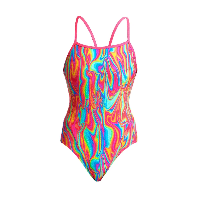 swimwear loose comfort -Moon Shine | Ladies Single Strap One Piece