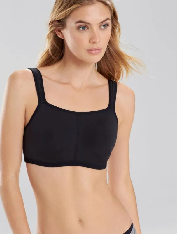 Black Padded Sports Bra for Yoga -Natori Yogi Sports Bra