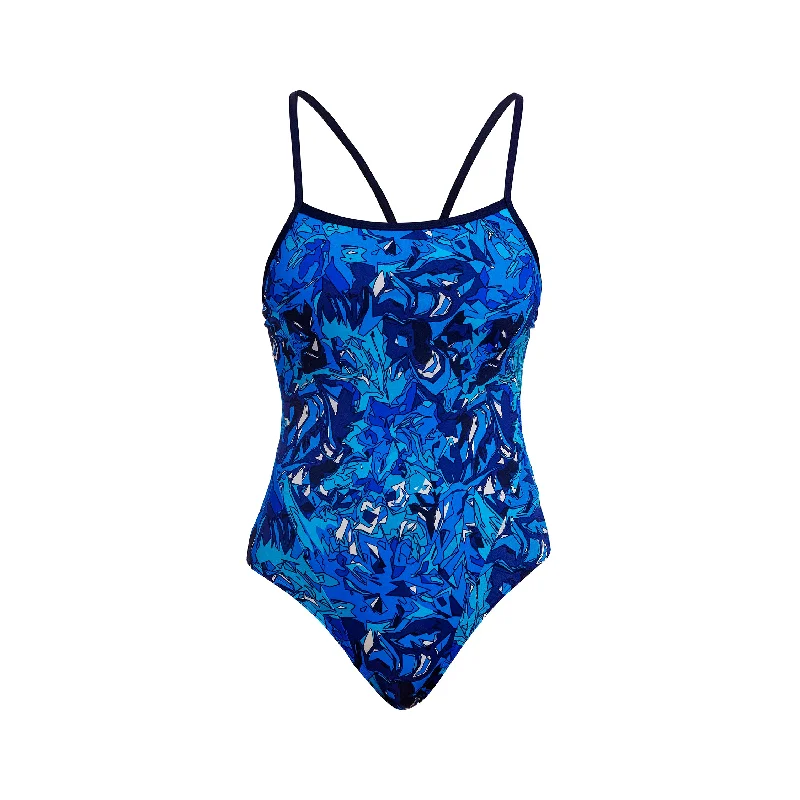 swimwear odor resistant -True Bluey | Ladies Single Strap One Piece