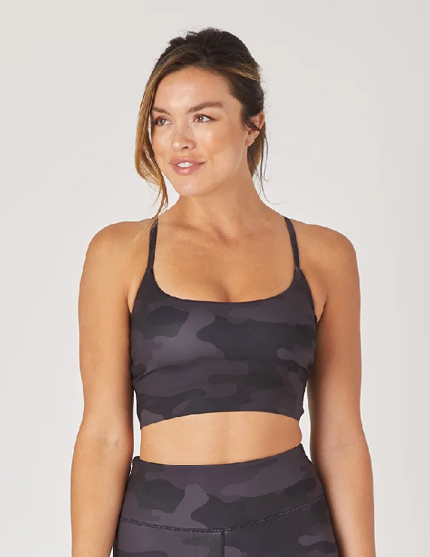 Grey Wireless Sports Bra for Free -Pure Bra: Smoke Camo Print