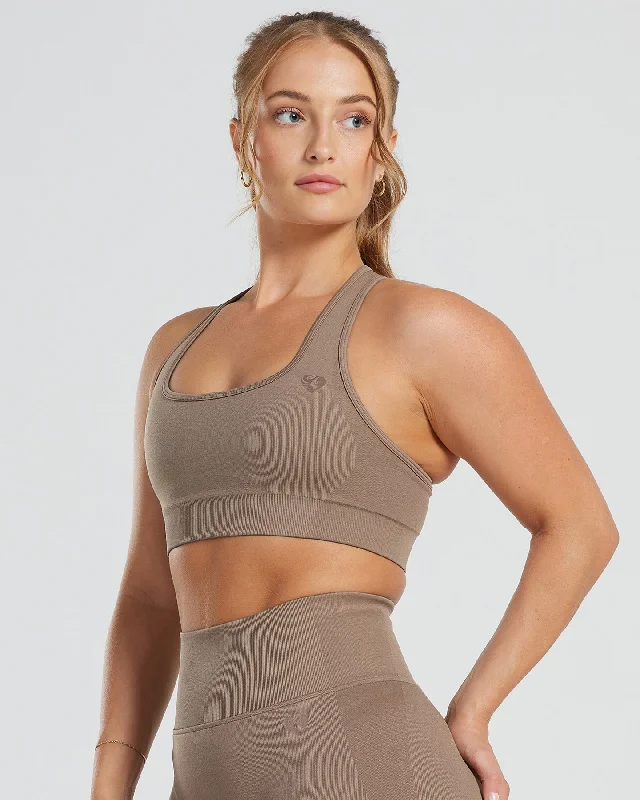 Low Support Sports Bra for Walking -Motion Seamless Racer Back Bra | Caribou