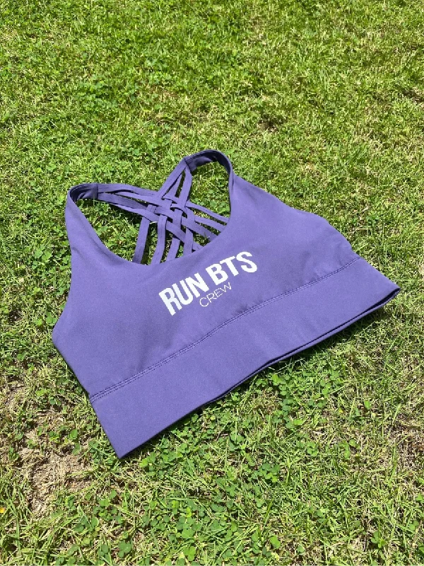 Loose Fit Neon Sports Bra for Casual -BTS : RunBTS Crew Sports Bra