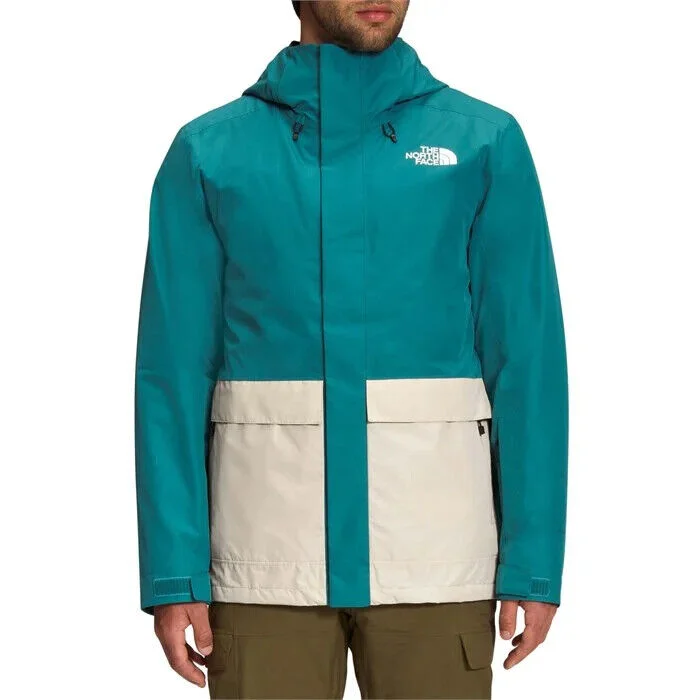 The North Face NF0A4QX7 Mens Harbor Blue/White Clement Triclimate Jacket ONF1052