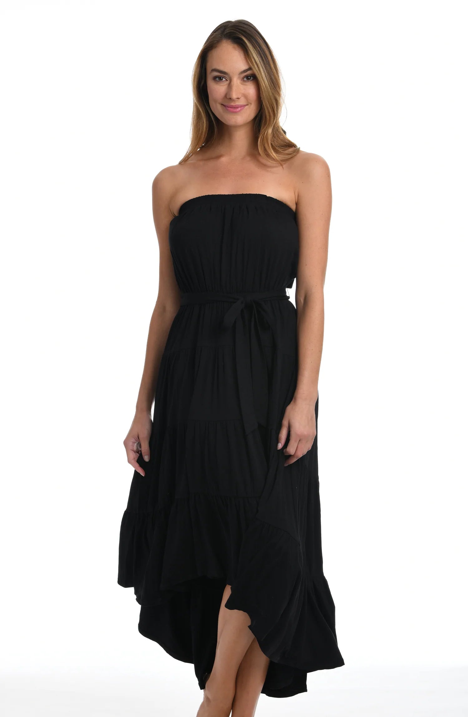 swimwear high durability -La Blanca Draped Darling Strapless Midi Dress