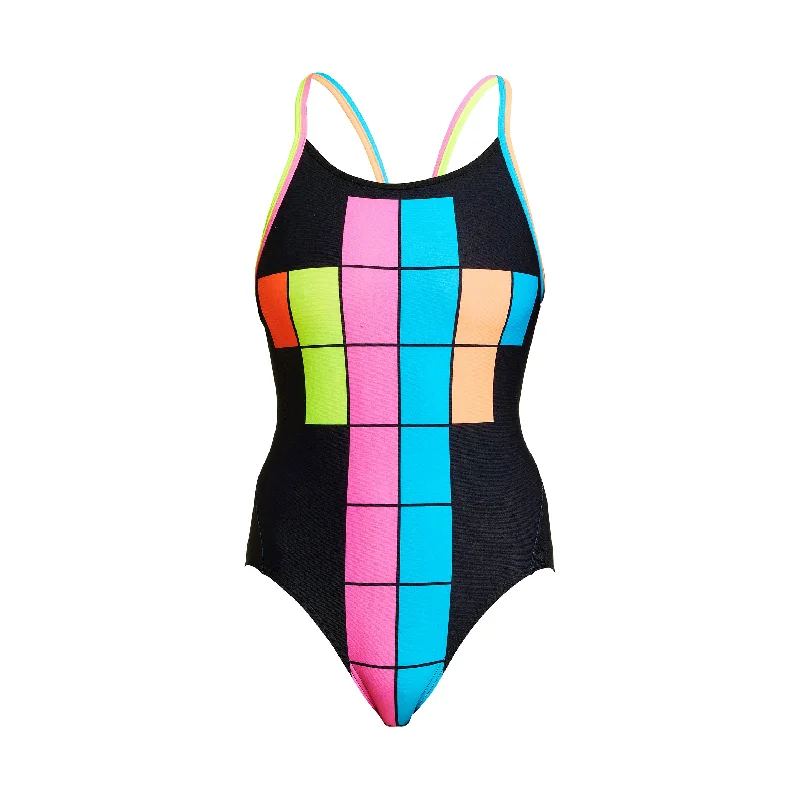 swimwear cotton feel -Building Blocks | Ladies Diamond Back One Piece