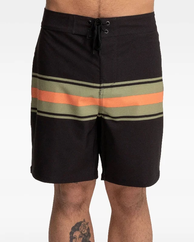 Orange Elastic Waist Sports Short for Fit -Hurley Phantom Lane Boardshorts