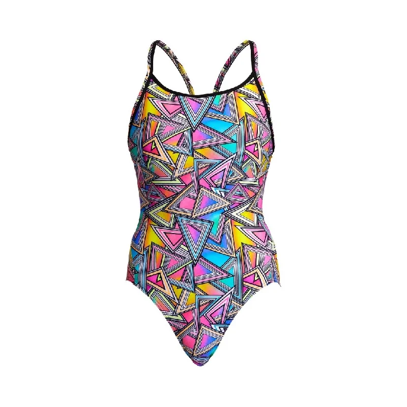 swimwear wet swims -Prism Break | Ladies Diamond Back One Piece